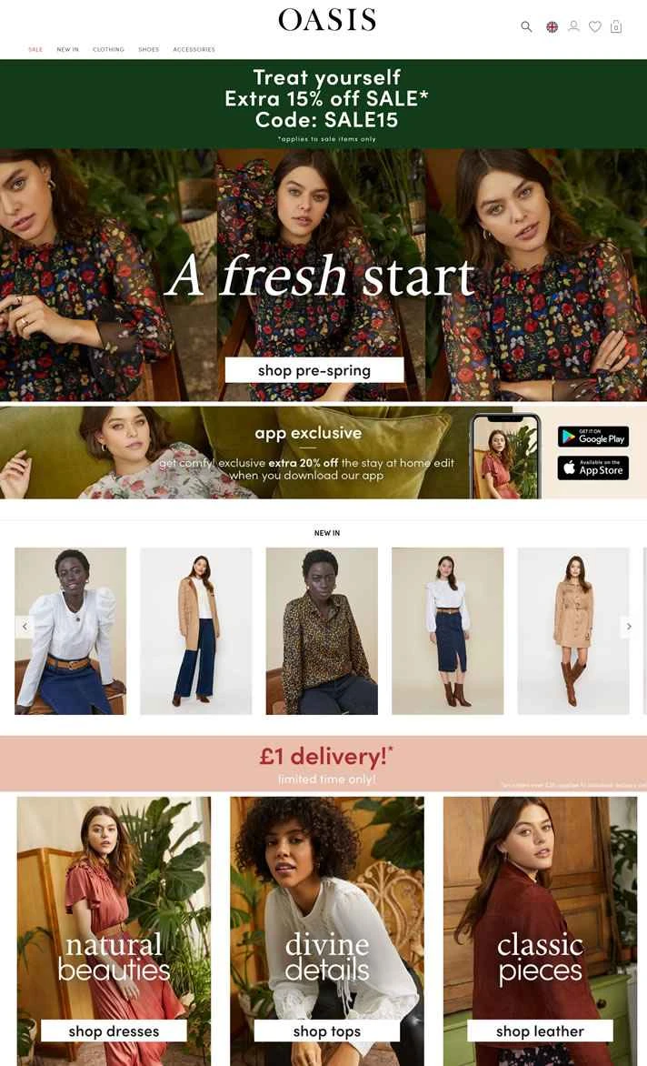 オアシス公式サイト：おしゃれな女性服をオンラインで