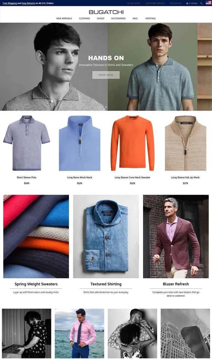 Bugatchi公式サイト：メンズファッションオンライン