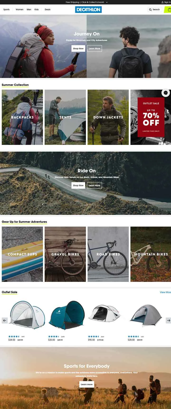 Decathlon US ウェブサイト: あらゆるスポーツに最適なギア、アパレル、フットウェア。