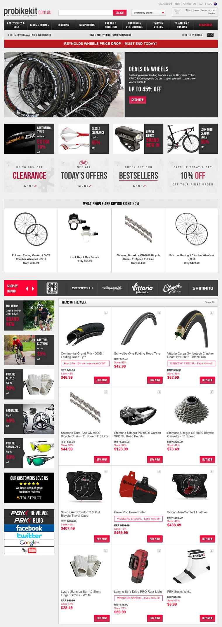 ProBikeKit Australia: 自転車キット、ランニング、トライアスロン用品