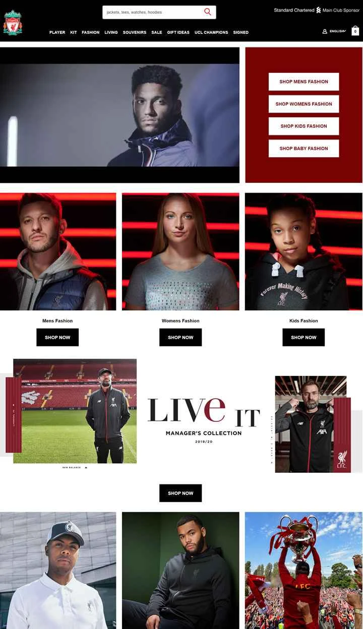 リバプールFC公式ストア（アメリカ）：リバプールFC US