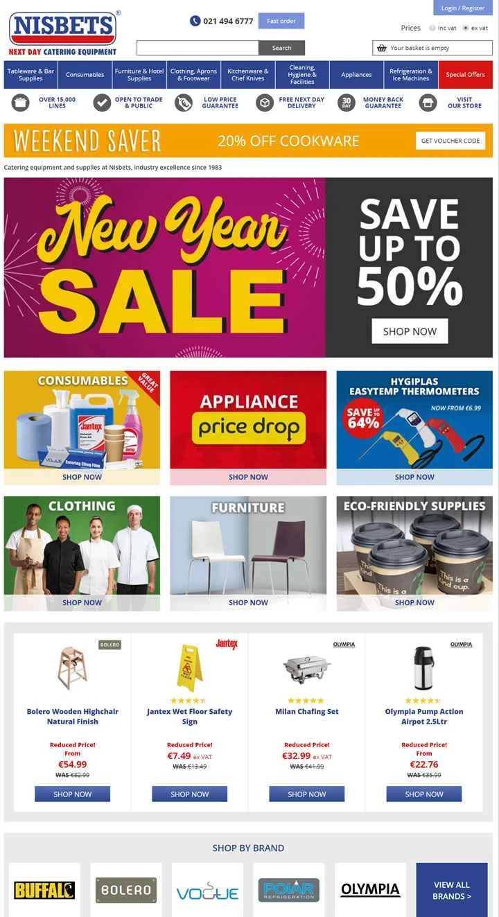 ニズベッツ・アイルランド：英国最大のキッチン・ケータリング機器サプライヤー