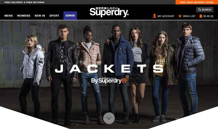 Superdry公式サイト：日本のストリートスタイル、純英国製ブランド