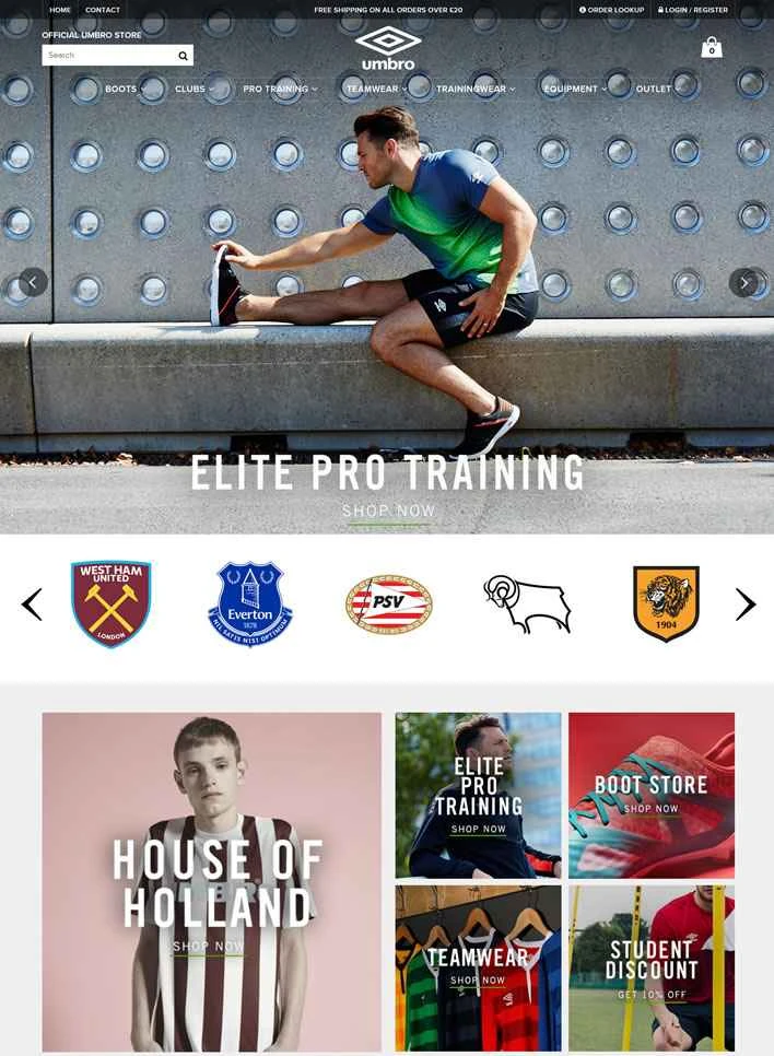 アンブロUK公式ストア：英国のサッカーキットメーカー