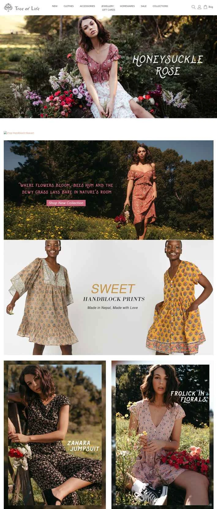 オーストラリアのボヘミアンファッションブランド「Tree of Life」