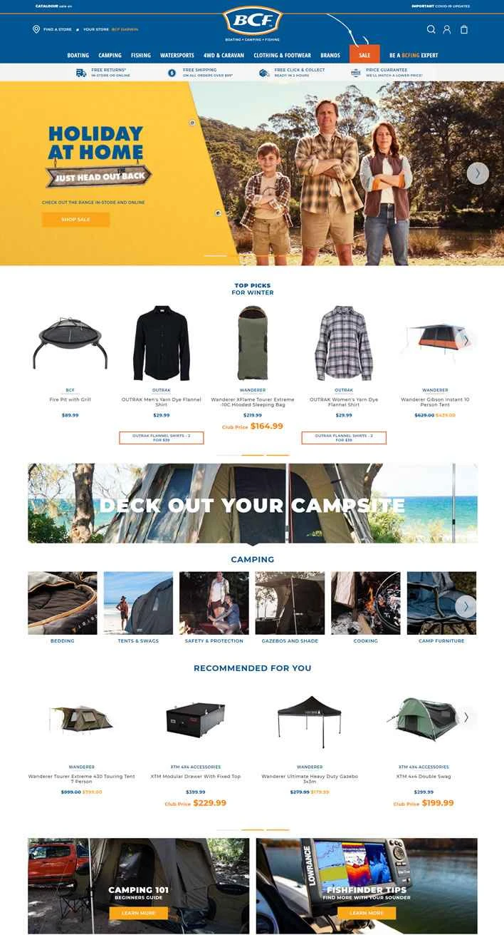 BCFオーストラリア、オーストラリアのオンラインボート、キャンプ、釣りショップ