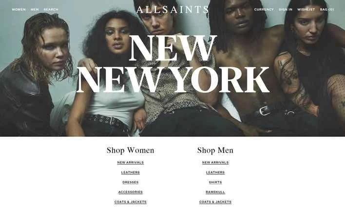 ALLSAINTS US公式サイト：ロンドン発の新興英国ストリートウェアブランド