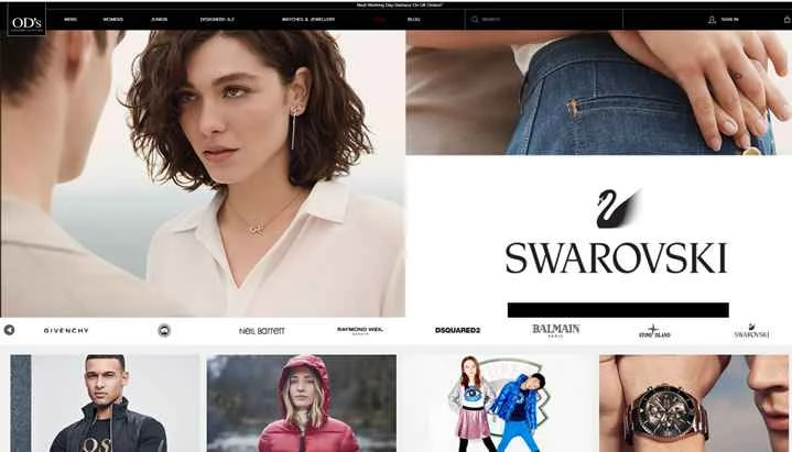 イギリスのデザイナーズファッションのオンラインショッピングサイト：OD's Designer