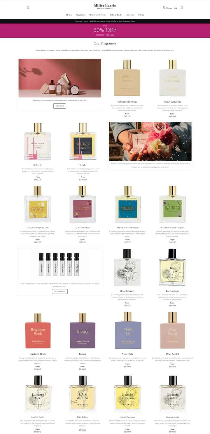 ミラーハリス公式サイト：英国のニッチフレグランスブランド