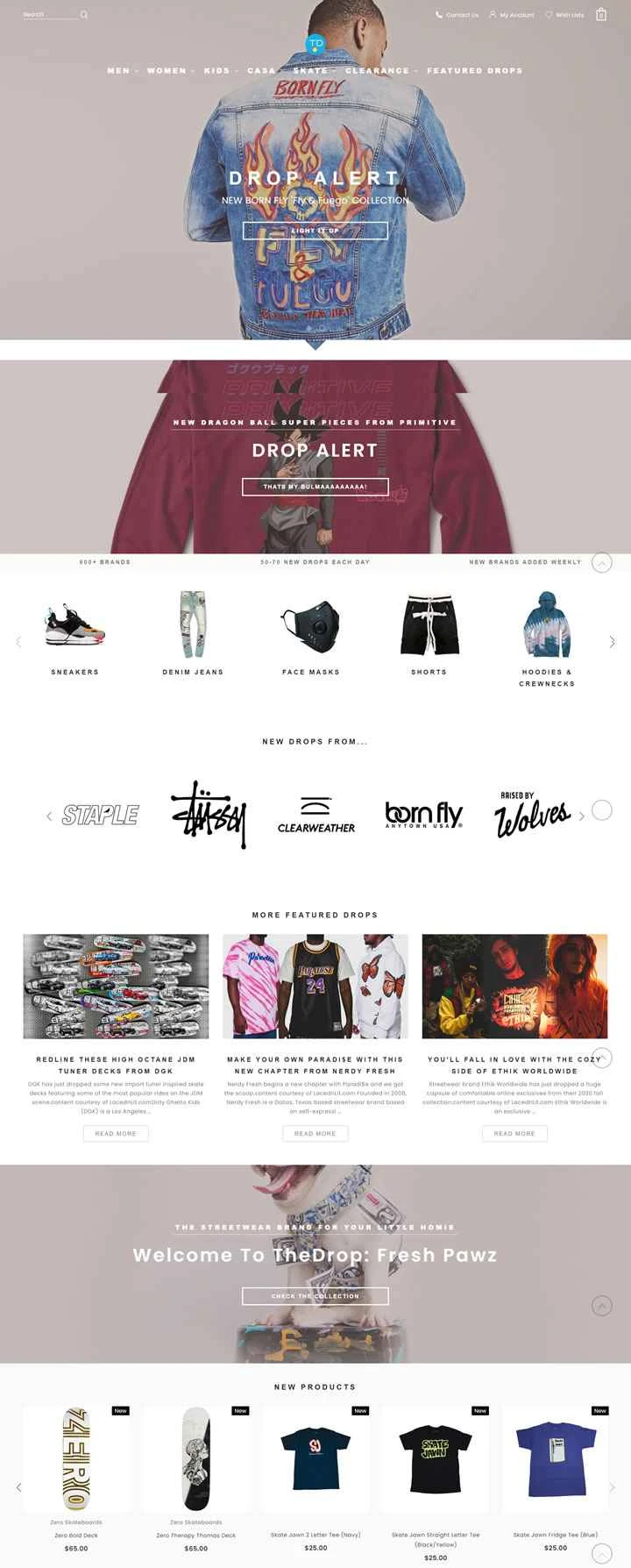 限定版スニーカーとストリートウェア：TheDrop