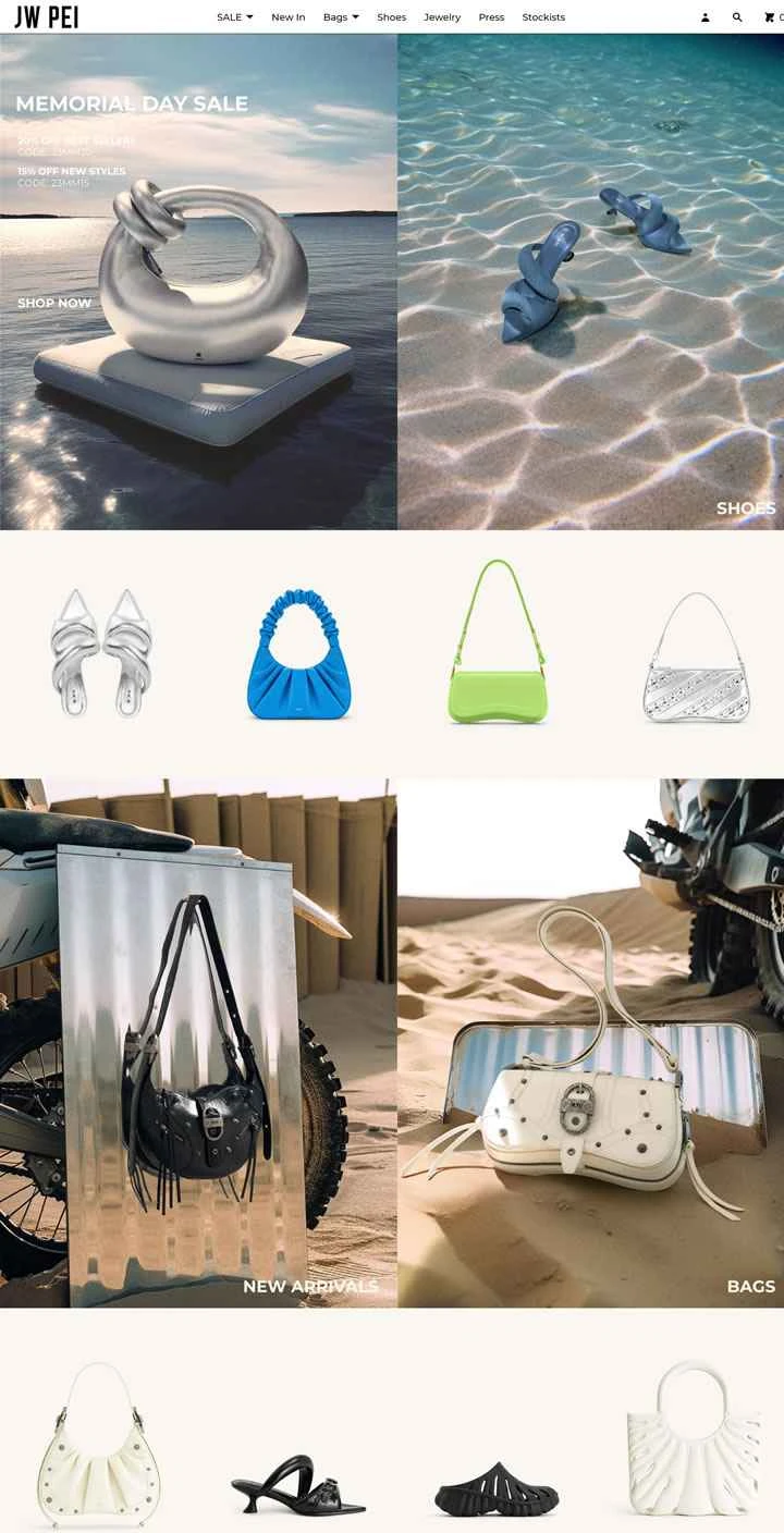 JW PEI公式サイト：環境に優しいヴィーガンレザーファッションブランド