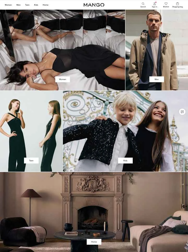 Mango UK: オンラインファッション