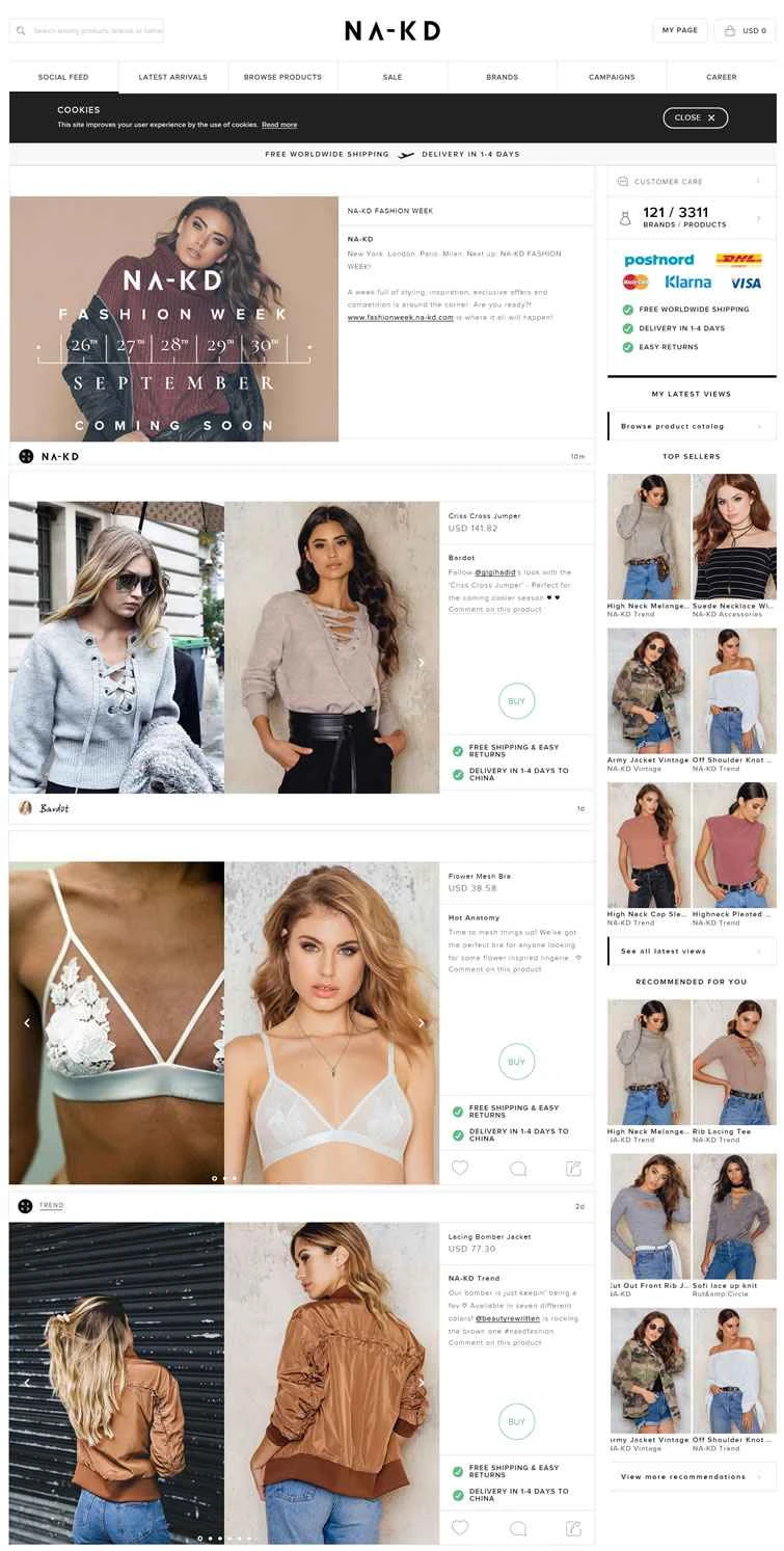 NA-KDドイツ：女性のファッションとスタイルのオンラインショッピング