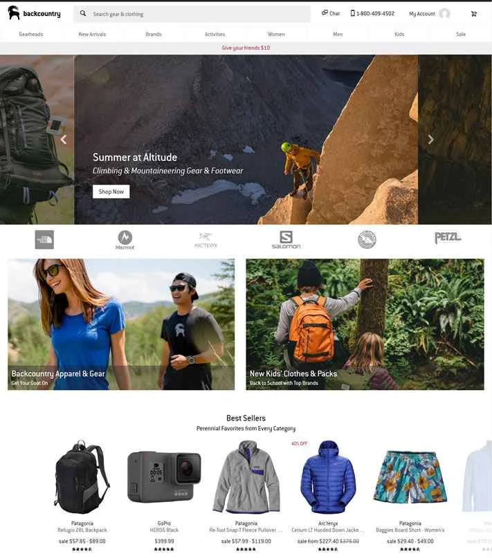Backcountry は、アメリカ最大のアウトドア用品およびアパレルのオンライン小売業者です。