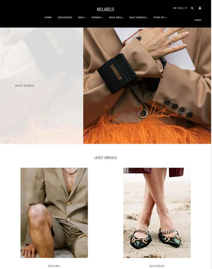 イタリアを代表するオンライン高級ファッション小売業者、MCLABELS