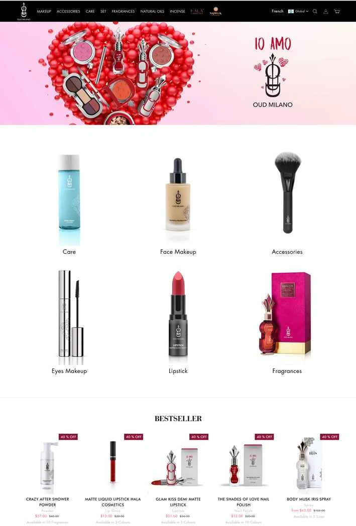 UAEの化粧品ブランド：OUD MILANO