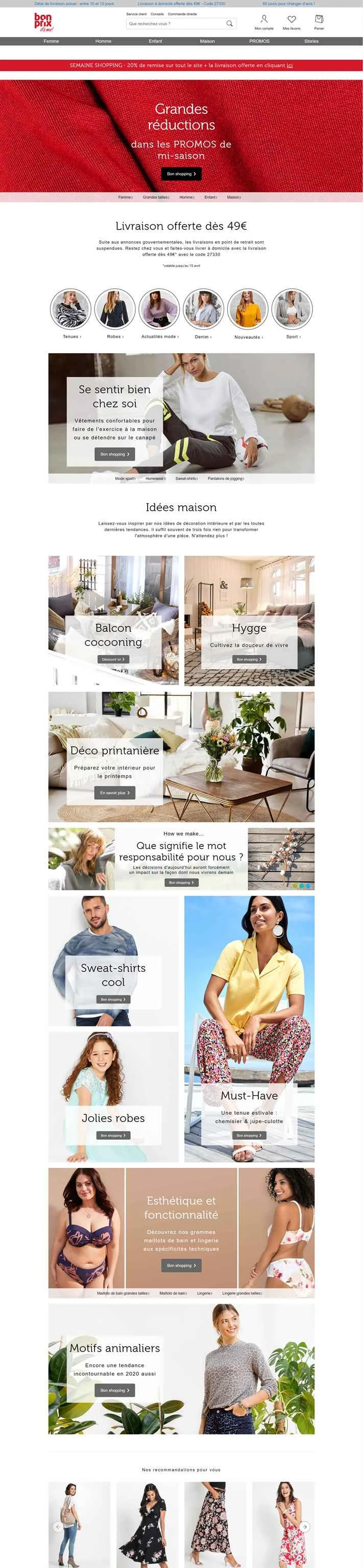 Bonprix France: ファッション、靴、家庭用品