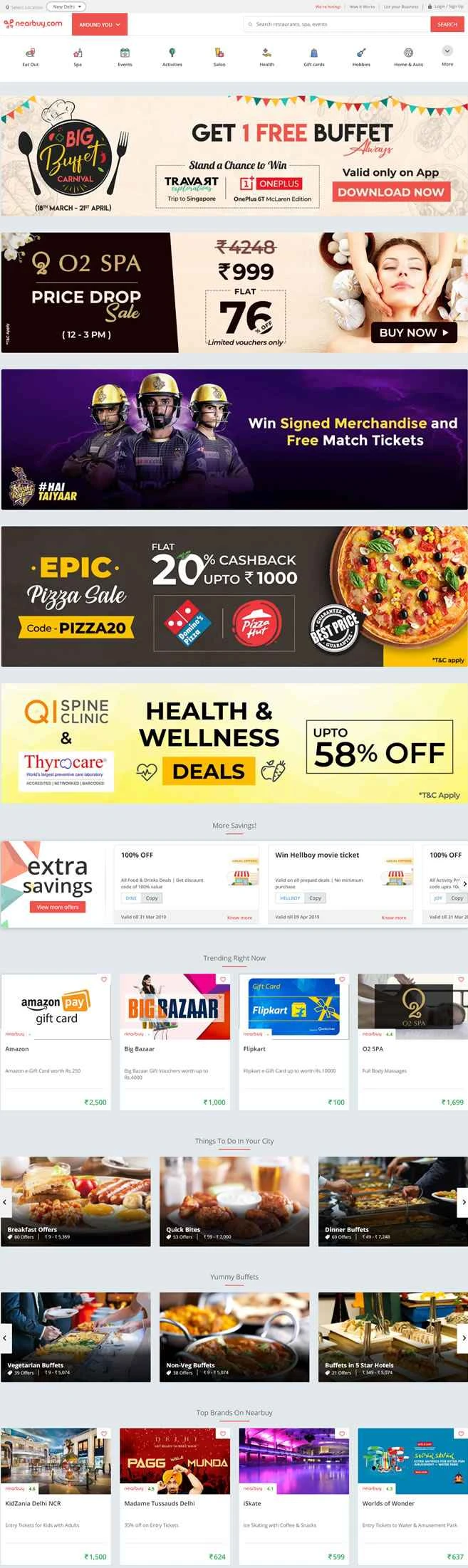 インド初のローカルオンラインプラットフォーム：nearbuy