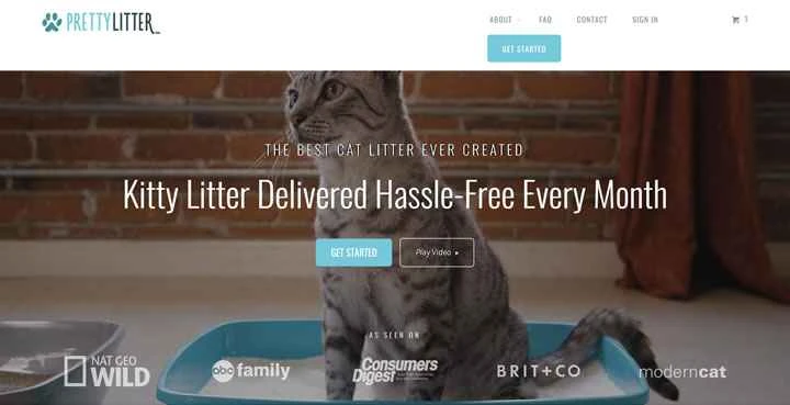 健康モニタリング猫砂：Pretty Litter