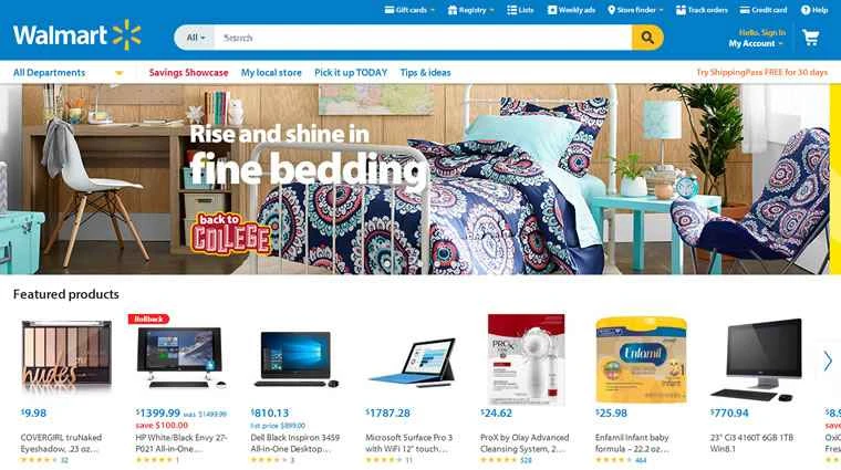 ウォルマートオンラインスーパーマーケット（米国）