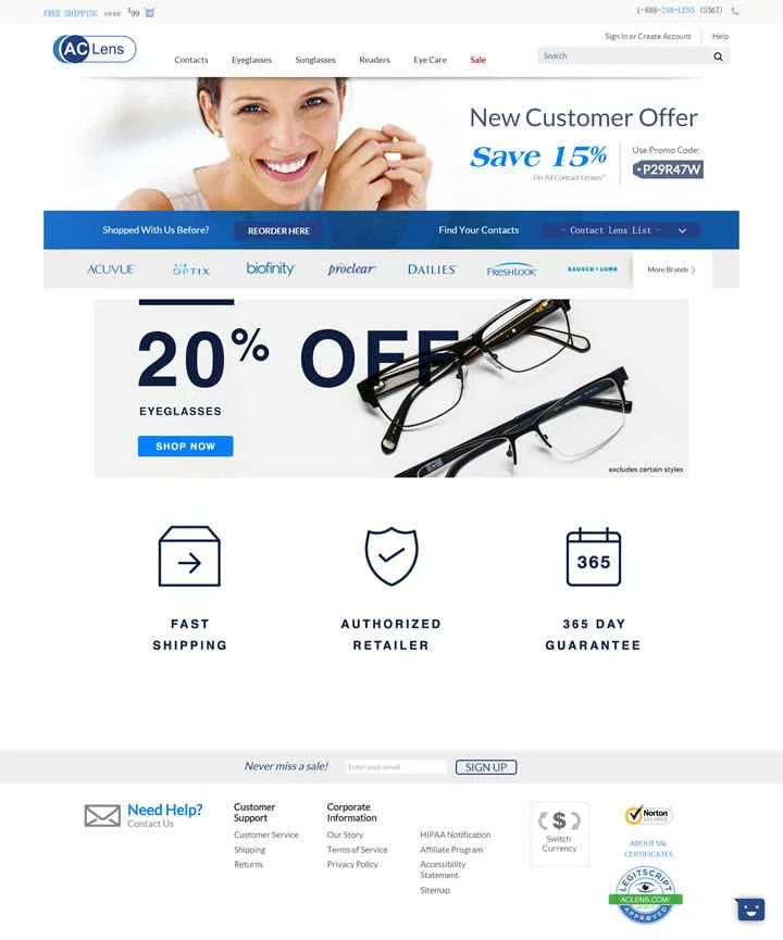 ACレンズ：コンタクトレンズの購入