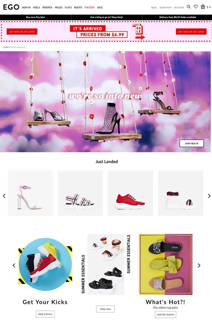 EGO Shoes（米国/カナダ）：流行の英国製シューズブランド