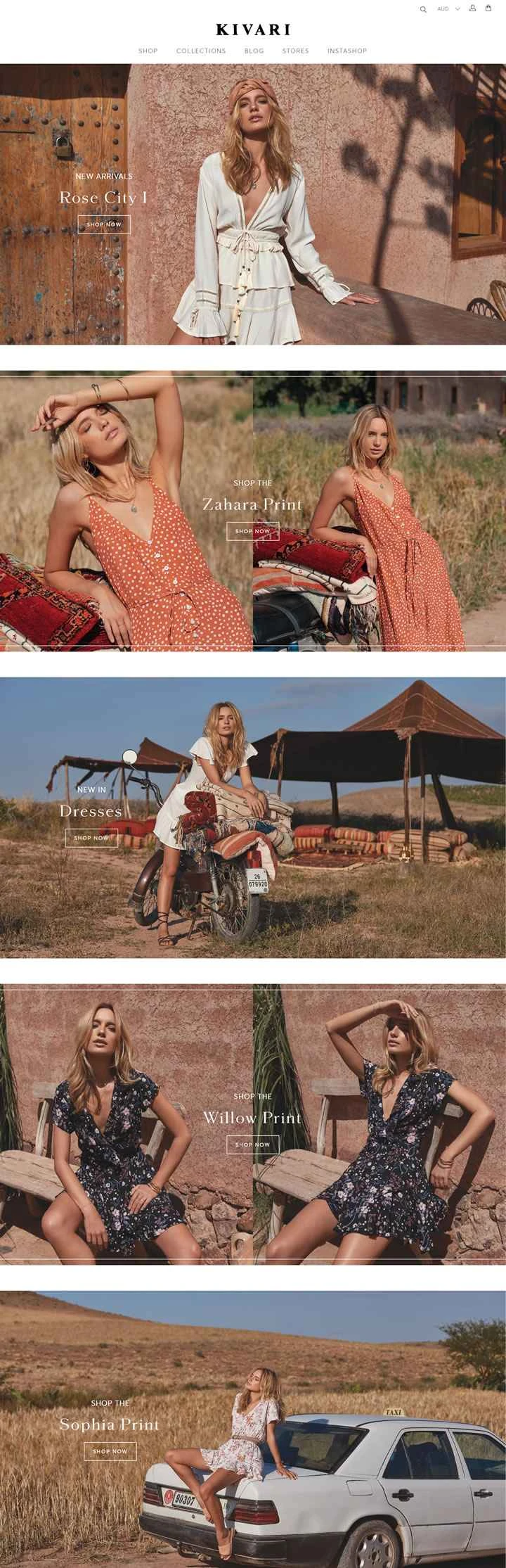 Kivari公式サイト：ボヘミアンファッションをオンラインで購入