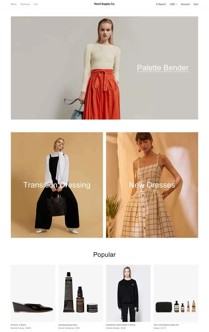 アメリカのヴィンテージ ストリートウェア ブティック、Need Supply Co.。