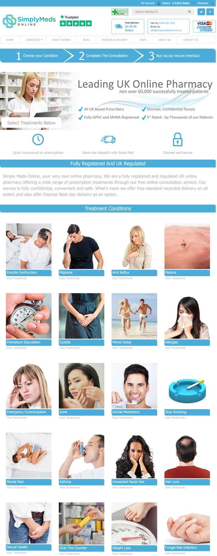 Simply Meds Online は、英国登録の大手オンライン薬局です。