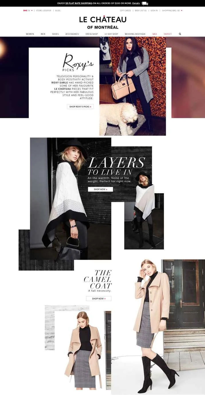 Le Château は、現代ファッションアパレル、アクセサリー、靴のカナダの専門小売業者および製造業者です。