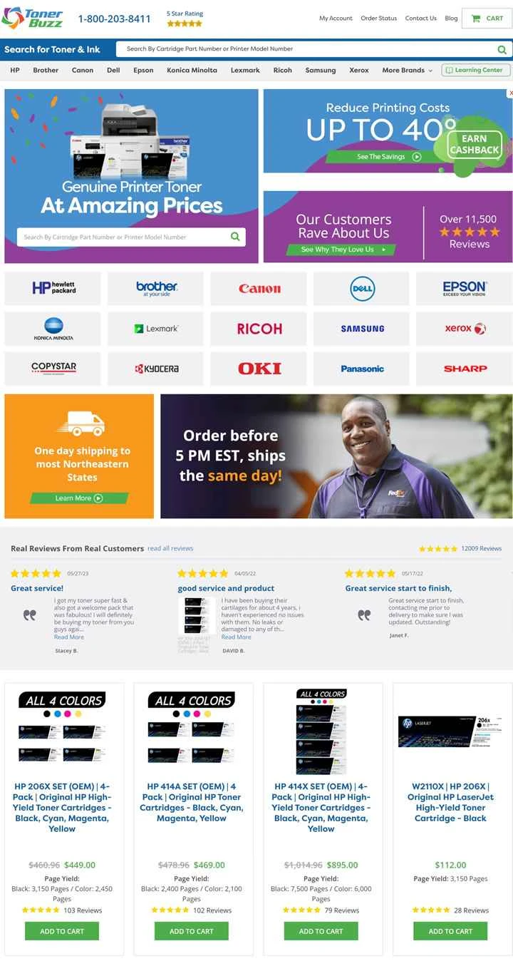 Toner Buzz: 米国のインク、トナー、印刷用品のワンストップショップ