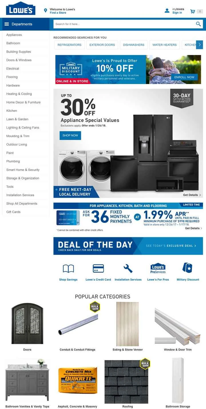 世界第2位のホームセンター小売業者、ロウズ