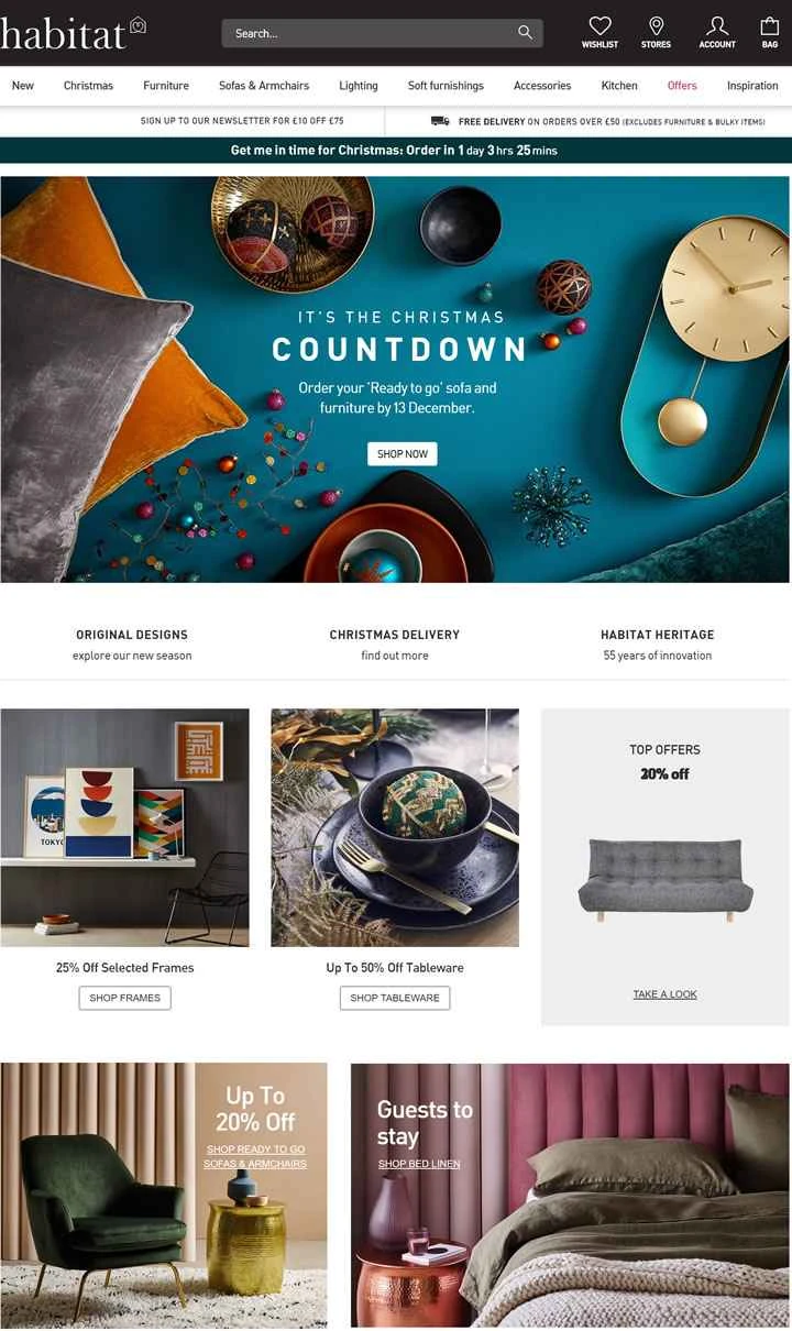 Habitat Home UK 公式サイト: ソファ、家具、照明、キッチン、アウトドア用品