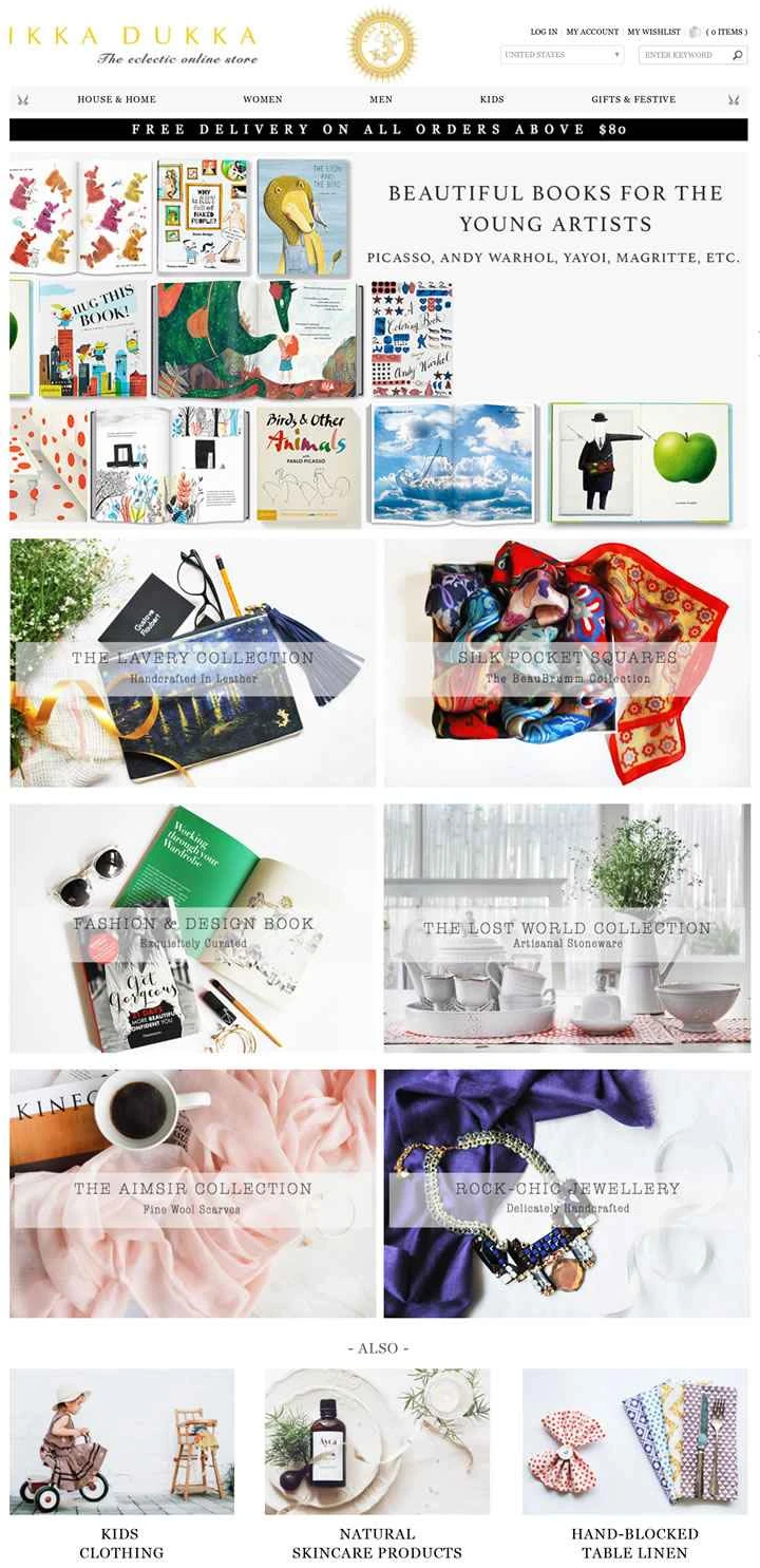 インドと世界各地からの素晴らしい製品：Ikka Dukka