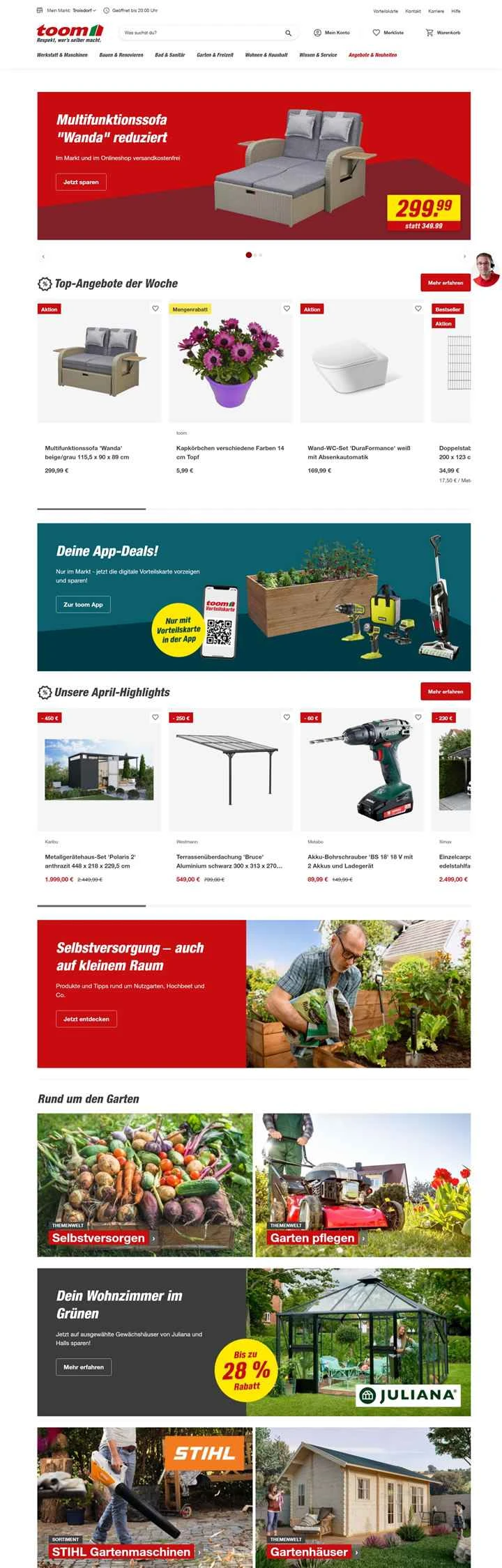 ドイツのDIYストア：toom