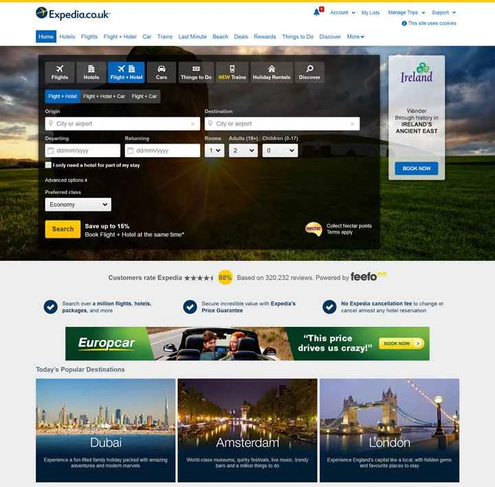 Expedia UK: 世界最大のオンライン旅行会社