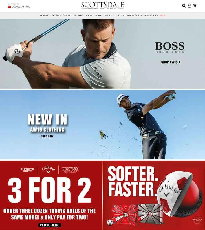 英国を代表するオンラインゴルフショップ、スコッツデールゴルフ