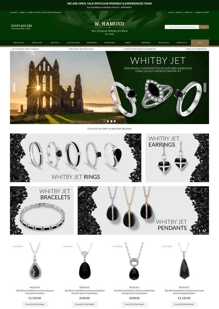 Wハモンド公式ウェブサイト：1979年創業のダイヤモンド専門家