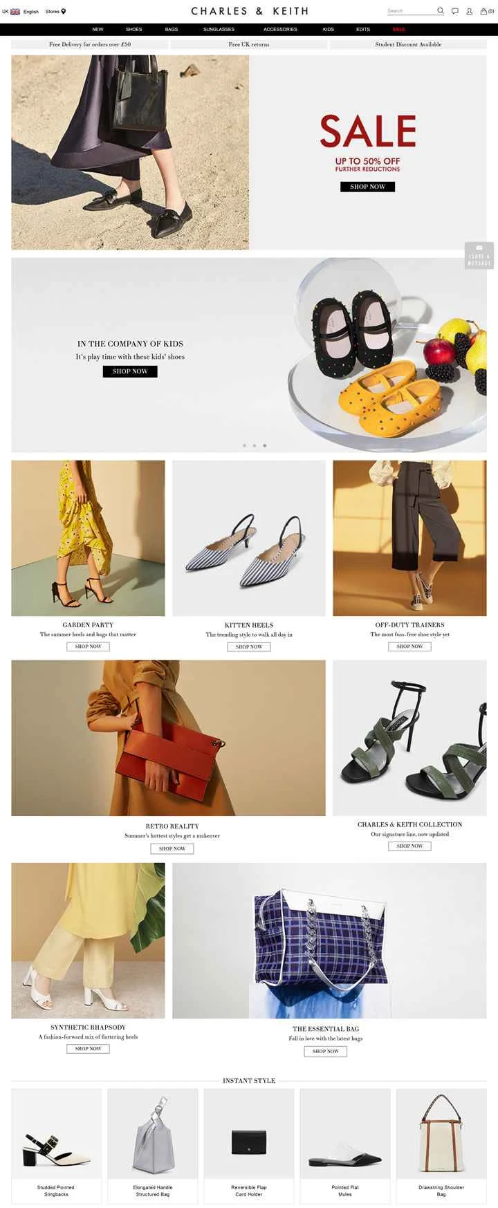 CHARLES & KEITH UK公式サイト：シンガポールのファッションブランド