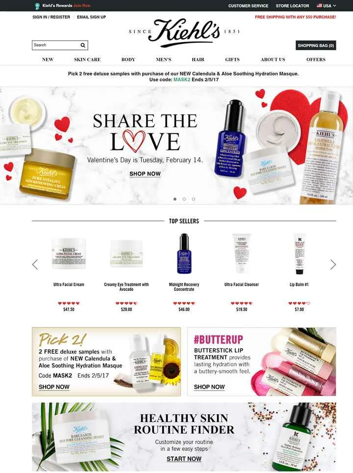 キールズUS公式サイト：キールズUSA