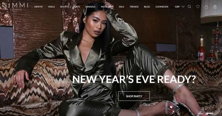 英国オンラインレディースシューズ販売店：SIMMI