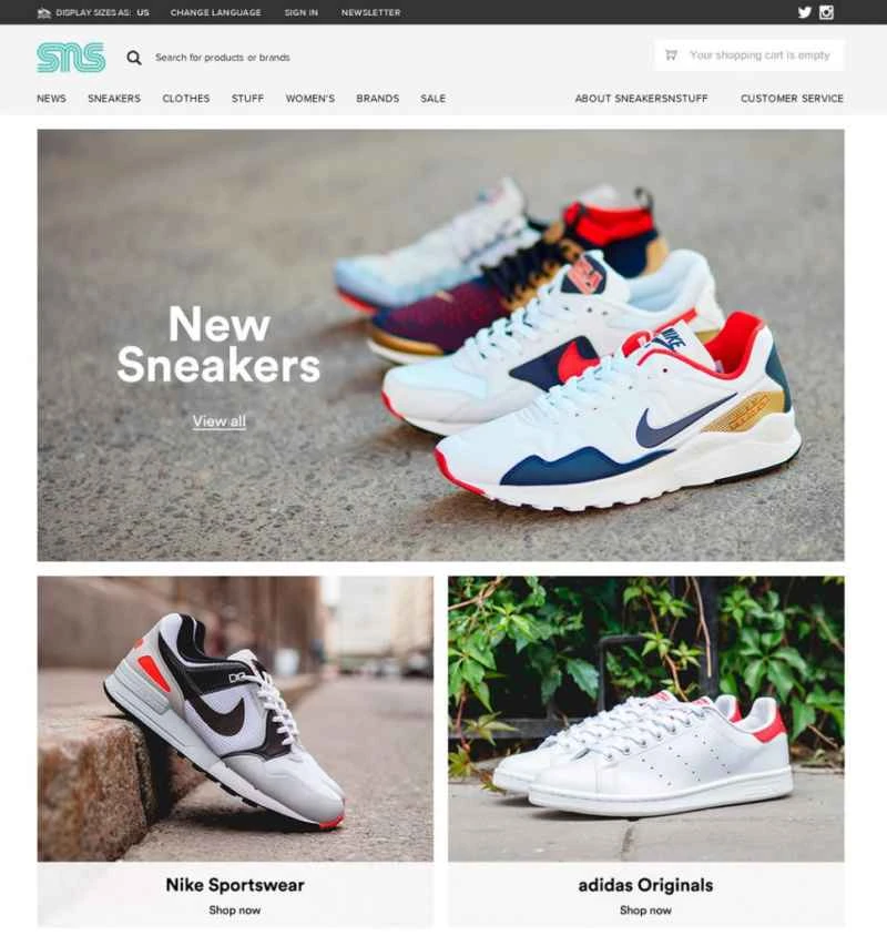 スウェーデン最高のスニーカーストア、Sneakersnstuff