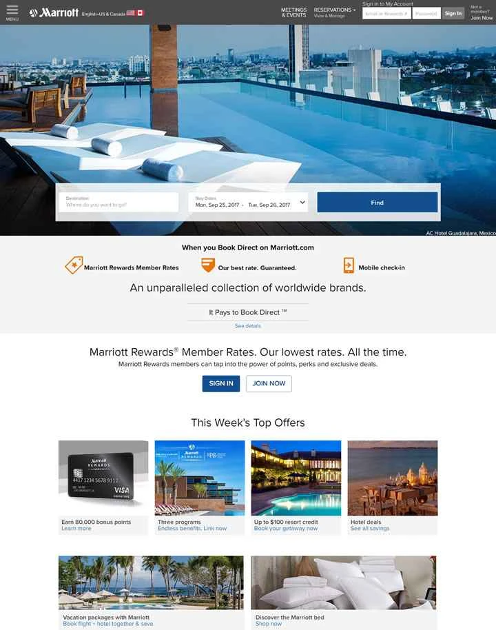 マリオットインターナショナル：マリオットインターナショナルホテルの検索と予約