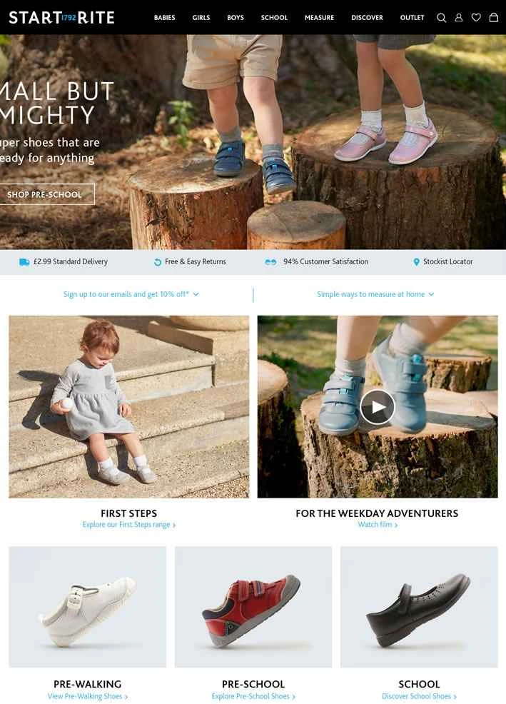 英国の子供用靴とブーツ：スタートライト