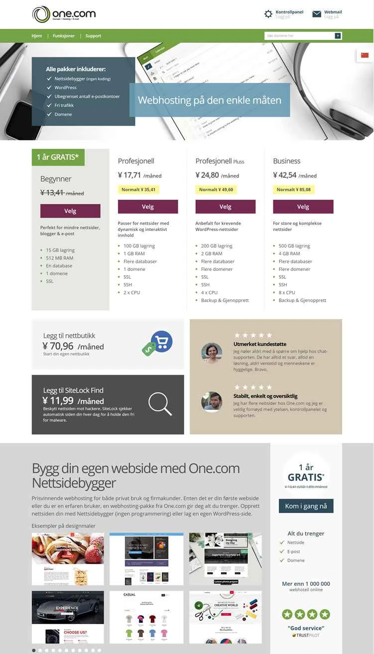 One.com Norway: 北欧で最も急成長しているウェブホスティング会社