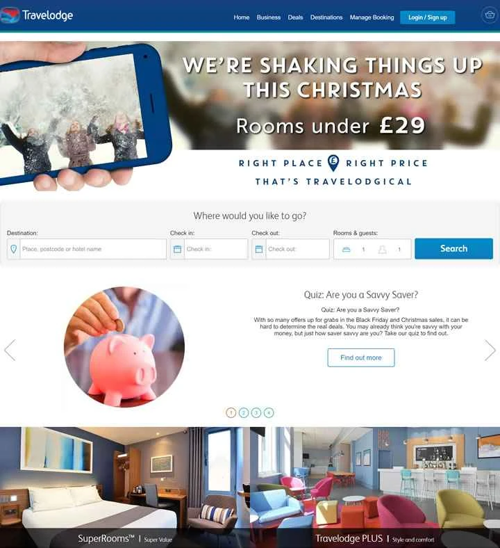 英国の格安ホテルブランド、トラベロッジ