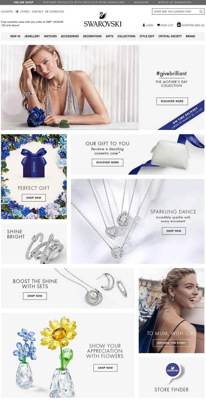 スワロフスキーUK公式サイト：SWAROVSKI UK