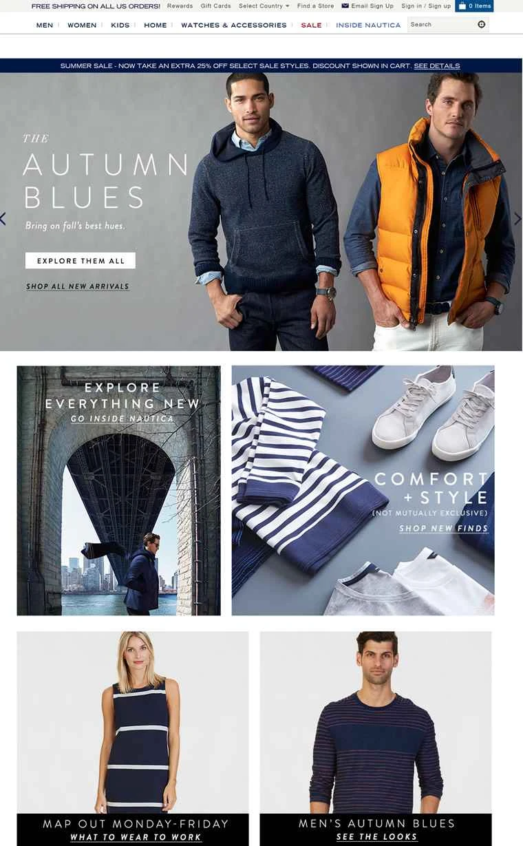 ノーティカ公式サイト：アメリカのファッションブランド