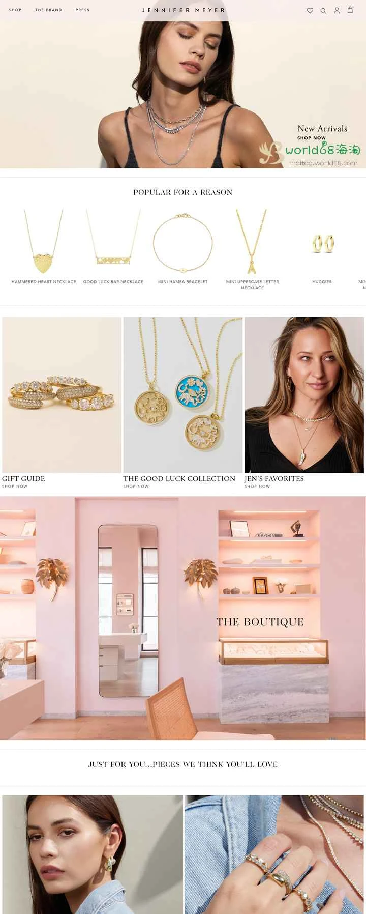 ジェニファー・マイヤー公式サイト：レディースジュエリー