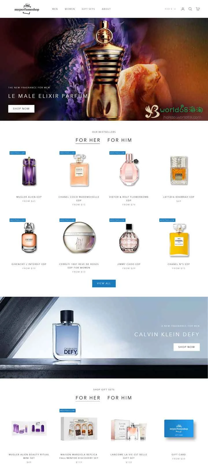 オーストラリアの高級香水店「My Perfume Shop」